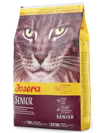 JOSERA Cat Carismo Senior 10 kg suché krmivo pro starší kočky + 2 kg krmiva ZDARMA