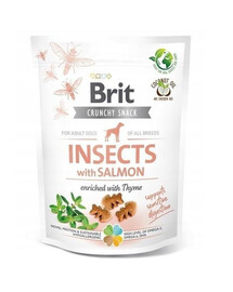 BRIT Care Dog Functional Snack Insect 3x200 g pamlsky s hmyzem a lososem