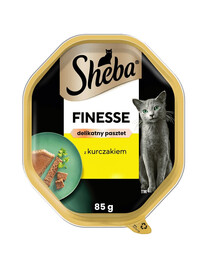 SHEBA Finesse Vanička s kuřecí paštikou 22x85g