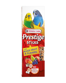 VERSELE-LAGA Prestige Sticks 2 baňky s ovocnou směsí a květinami pro malé papoušky 60g