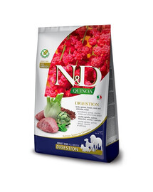 FARMINA N&D Quinoa Dog Adult medium maxi Digestion Jehněčí, fenykl 2,5 kg