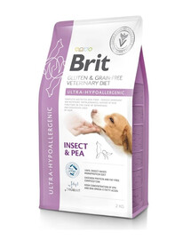 BRIT Veterinary Diets Dog Ultra-Hypoallergenic 2 kg hypoalergenní krmivo pro psy