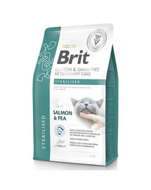 BRIT Grain Free Veterinary Care Cat Sterilised Salmon Pea 2 kg