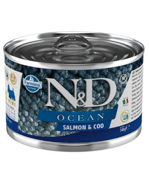 FARMINA N&D Ocean Dog Losos, treska 140 g losos a treska