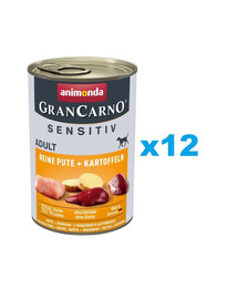 ANIMONDA Grancarno Sensitive krůta s bramborem 12x400 g