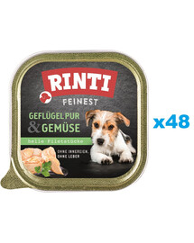 RINTI Feinest Poultry Pure&Vegetables 48x150 g