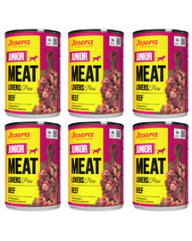 JOSERA Meat Lovers Junior Pure Hovězí maso pro štěňata 6x400 g