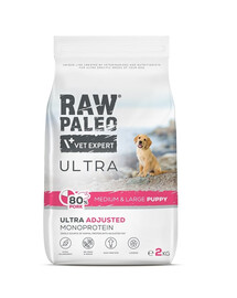 RAW PALEO Ultra Pork Medium&Large Puppy 2kg pro štěňata středních a velkých plemen vepřové