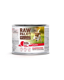 RAW PALEO Beef Rabbit Puppy 200g Mokré krmivo pro štěňata s hovězím masem a králíkem