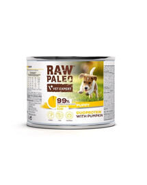 RAW PALEO Turkey&Cod Puppy 200g Mokré krmivo pro štěňata s krůtou a treskou