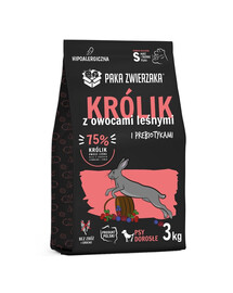 PAKA ZWIERZAKA Seventh Heaven Suché krmivo pro králíky s lesním ovocem S 3kg