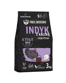 PAKA ZWIERZAKA Seventh Heaven Suché krmivo pro krůtu s kachnou S 3kg