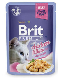 BRIT Premium Cat  Fillets in Jelly kuře 24x85g