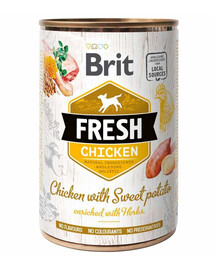 BRIT FRESH chicken & sweet potato 400 g kuře a sladké brambory