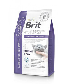 BRIT Veterinary Diets Cat Grain Free Gastrointestinal Low Fat 2 kg při poruchách trávicího systému koček