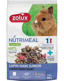 ZOLUX NUTRIMEAL 4 Smíšené krmivo pro miniaturní králíky junior 850 g