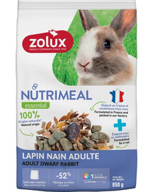 ZOLUX NUTRIMEAL 4 Smíšené krmivo pro dospělé zakrslé králíky 850 g
