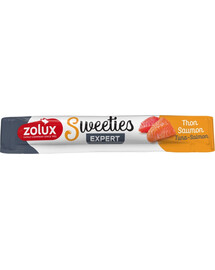 ZOLUX Krémová pamlsek pro kočky SWEETIES s tuňákem a lososem 14 g