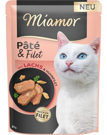 MIAMOR Pate and Filet with Salmon kousky filetů z lososa 85 g