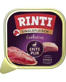 RINTI Singlefleisch Exclusive Duck Pure monoproteinové krmivo s kachnou 150 g