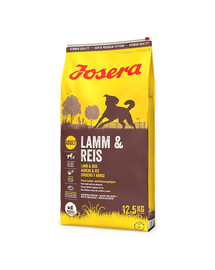 JOSERA Lamm&Reis 12,5kg + Meatlovers 400g & Denties 180g ZDARMA