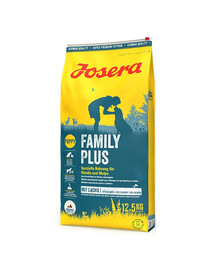 JOSERA FamilyPlus 12,5kg + Meatlovers 400g & Denties 180g ZDARMA