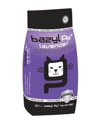 BAZYL Ag+ Lavender 10 L bentonitová podestýlka s nano stříbrem s levandulovou vůní pro kočky