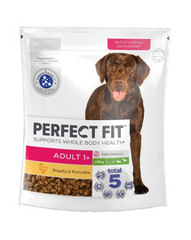 Perfect Fit Adult 1+ Rich in Chicken M/L 825 g granule pro dospělé psy středních a velkých plemen 825 g