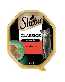 SHEBA Classics s hovězím masem 85g - krmivo pro kočky v paštice 85g