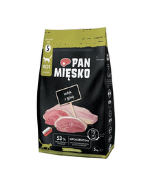 PAN MIĘSKO Krůtí a husí nugetky pro kočky křupavé S 5 kg