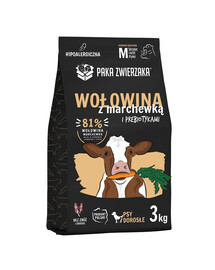 PAKA ZWIERZAKA Seventh Heaven Suché krmivo Hovězí s mrkví M 3kg