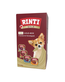 RINTI Gold Mini Multibox 8x100 g mokré krmivo pro dospělé psy malých plemen