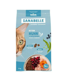 SANABELLE Kitten Kurczak 2 kg pro koťata a březí a kojící kočky