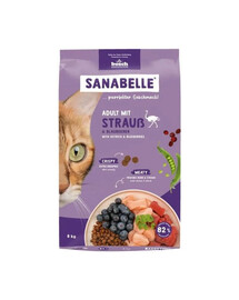 SANABELLE Adult Pštros 8 kg pro dospělé kočky