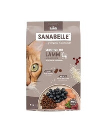 SANABELLE Sensitive Jehněčí 8 kg pro kočky s citlivým trávicím traktem