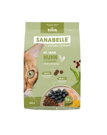 SANABELLE No Grain Kuřecí krmivo pro kočky 400g bez obilovin