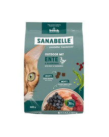 SANABELLE Outdoor Kachní 400 g pro venkovní kočky