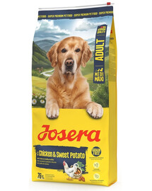 JOSERA Chicken with Sweet Potato Adult 12,5kg bezobilné krmivo pro střední a velká plemena