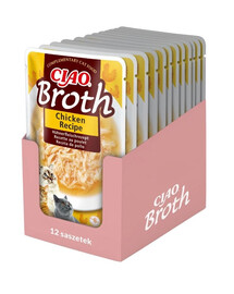 INABA CIAO Broth Kuřecí vývar pro kočky 12x40 g