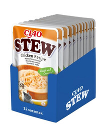 INABA CIAO Dušené kuřecí maso 12x40g