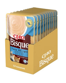 INABA CIAO Bisque Krémová tuňáková polévka pro kočky 12x40g