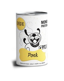 PAKA ZWIERZAKA PEPE Pork 99% (vepřové) 800 g monoproteinové krmivo