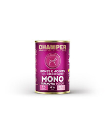 CHAMPER Bones Joints Monoproteinové krmivo pro psy s lososem 400 g