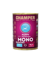 CHAMPER Puppy Hovězí monoproteinové krmivo pro štěňata 400 g