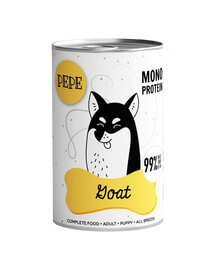 PAKA ZWIERZAKA PEPE Goat 99% (koza) 800g monoproteinové krmivo