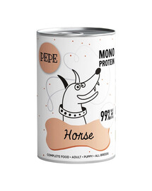 PAKA ZWIERZAKA PEPE Horse 99% (koňské) 800g monoproteinové krmivo pro psy