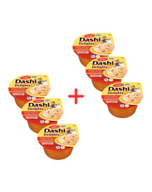 INABA Cat Dashi Delights Kuře, tuňák a losos 6x70 g
