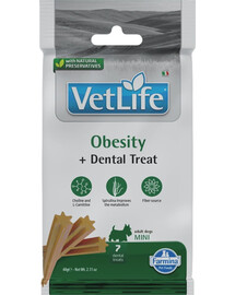 FARMINA Vet Life Dental Treat Obesity Mini 60 g (7 ks) zubní pamlsky pro psy malých plemen