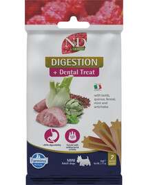 FARMINA N&D Quinoa Dental Treat Digestion Mini 60 g (7 ks) zubní pamlsky pro psy malých plemen