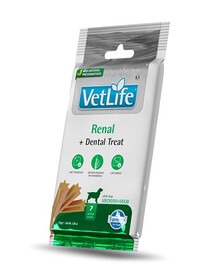 FARMINA Vet Life Dental Treat Renal Medium/Maxi 100 g (7 ks) zubní pamlsky pro střední a velké psy